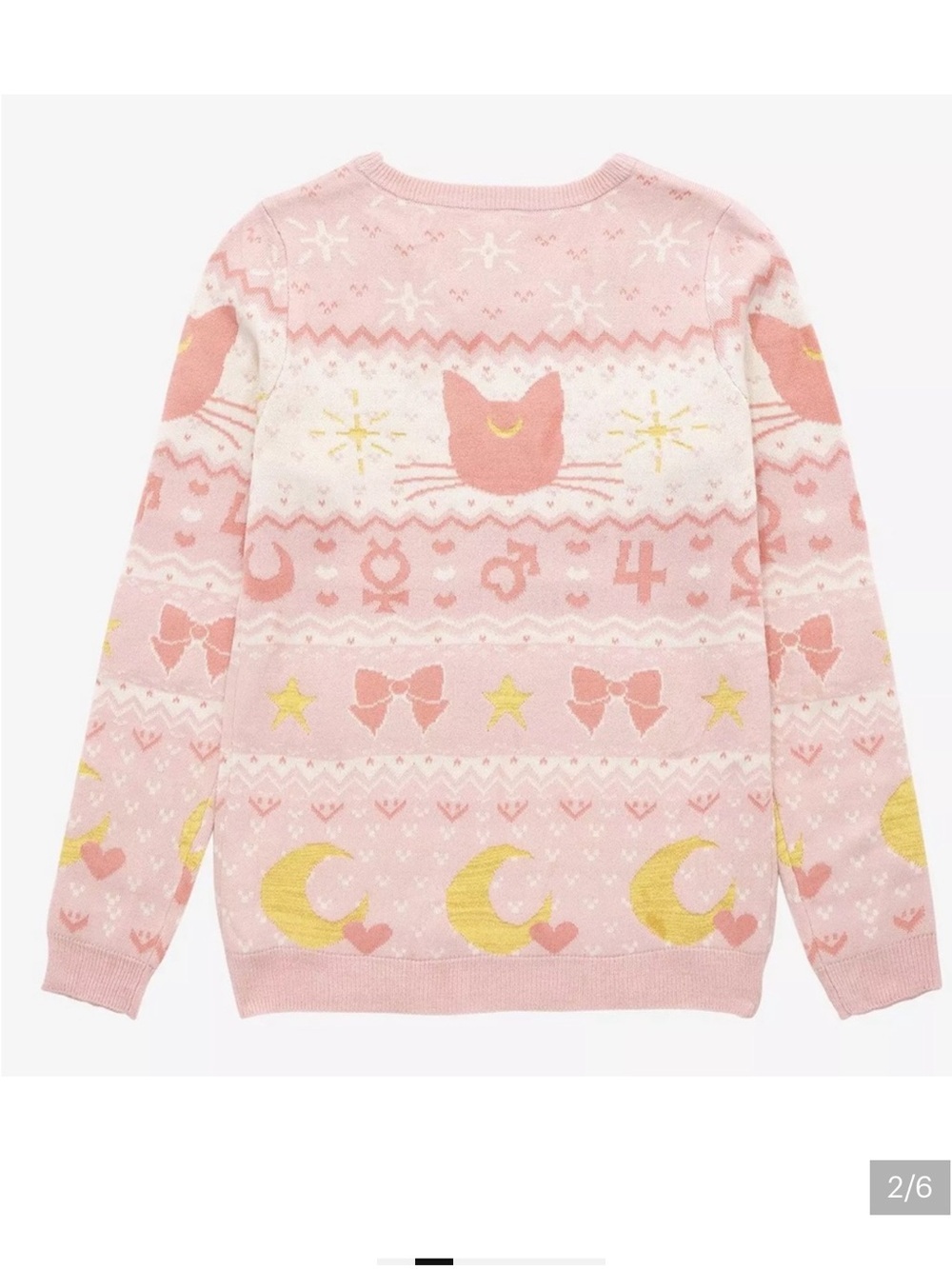 sailor moon Luna & guardian box lunch collab sweater size XL NWT
